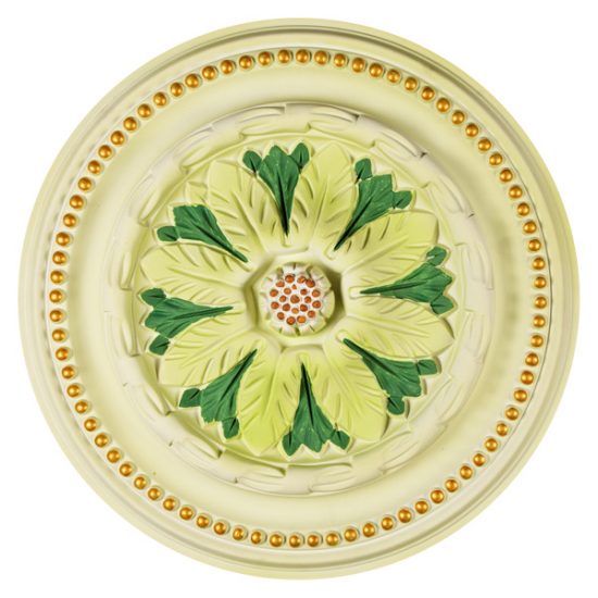 15 3/4″OD X 2″ID X 1 7/8″P CEILING MEDALLION PAINTED