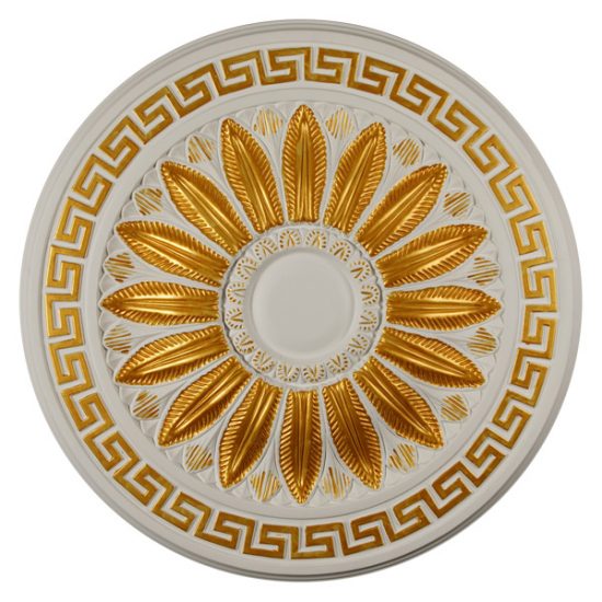 20″OD X 3 3/4″ID X 1 3/8″P CEILING MEDALLION PAINTED