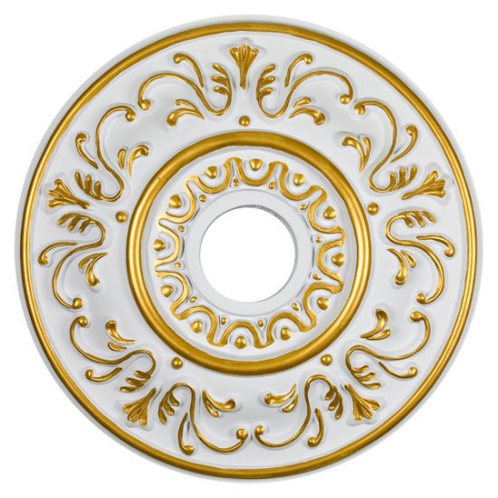 18″OD X 3 1/2″ID X 1″P CEILING MEDALLION PAINTED