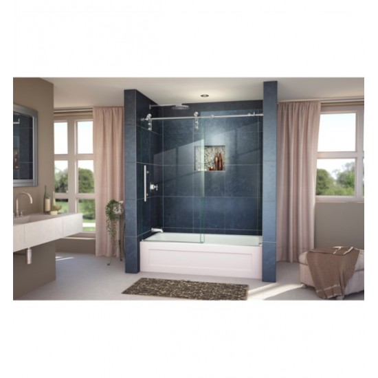 DreamLine SHDR-6260620 Enigma-Z 56 to 59 in. Frameless Sliding Tub Door