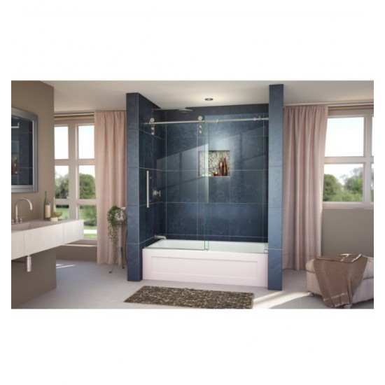 DreamLine SHDR-6260620 Enigma-Z 56 to 59 in. Frameless Sliding Tub Door