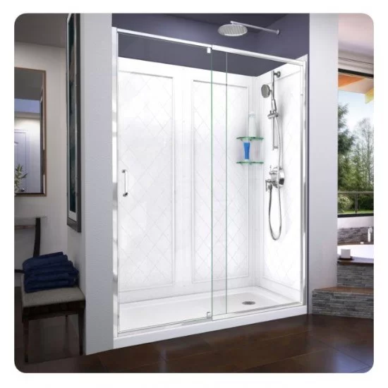 Flex Shower Enclosure, Backwall & Base Kit - Dreamline