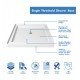 DreamLine DL-6526-01 Aqua Fold 36" Bi-Fold Shower Door in Chrome with White Acrylic Base and Backwall Kit
