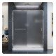 DreamLine DL-697 Infinity-Z Frameless Sliding Shower Door and Single Threshold Shower Base