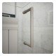 DreamLine SHEN-240-HFR Unidoor Plus W 29" to 36" x D 30 3/8" to 34 3/8" x H 72" Hinged Shower Enclosure, Half Frosted Glass Door