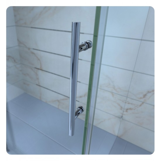 DreamLine SHDR-61727610 Enigma-X 68 to 72 in. W x 76 in. H Sliding Shower Door