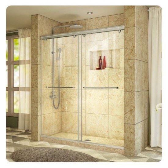 DreamLine SHDR-1360760 Charisma Sliding Shower Door W 56" to 60" x H 76" Clear Glass Shower Door