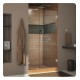 DreamLine SHDR-2 Unidoor Lux W 37" to 44" x H 72" Hinged Shower Door