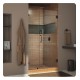 DreamLine SHDR-2 Unidoor Lux W 37" to 44" x H 72" Hinged Shower Door