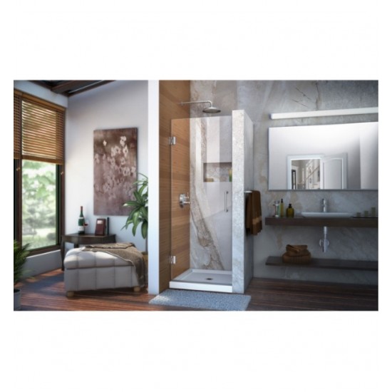 DreamLine SHDR-2010F-HFR Unidoor Hinged Shower Door, Half Frosted Glass Door