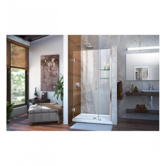 DreamLine SHDR-20 Unidoor W 35" to 43" Frameless Hinged Shower Door