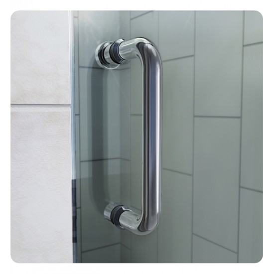 DreamLine SHDR-227200-01 Flex W 28 to 60" H x 72" Pivot Shower Door