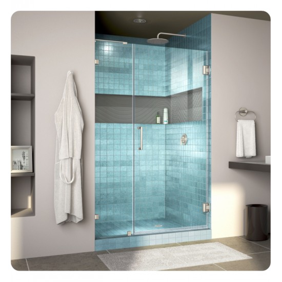 DreamLine SHDR-237200 Unidoor Lux 37" - 60" Fully Frameless Hinged Shower Door