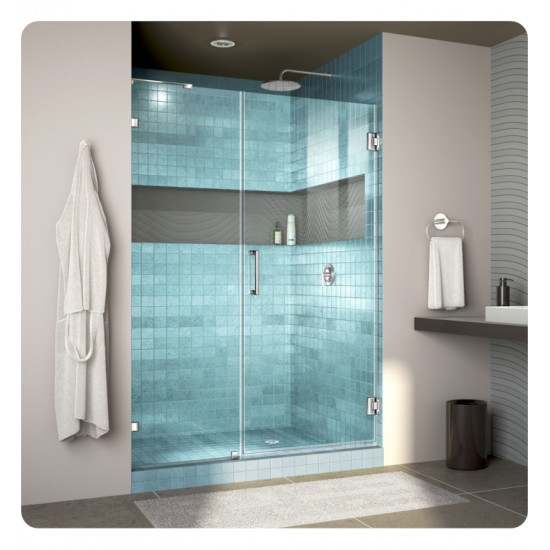 DreamLine SHDR-237200 Unidoor Lux 37" - 60" Fully Frameless Hinged Shower Door