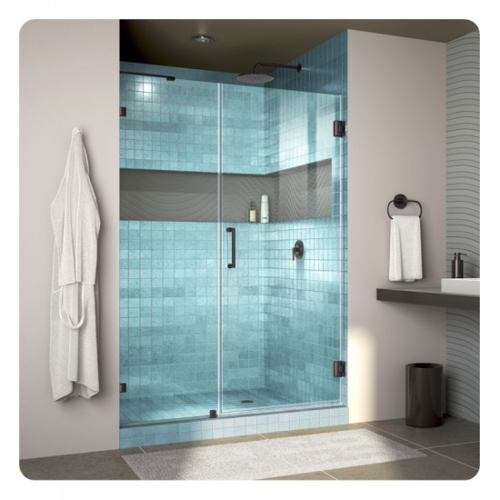 DreamLine SHDR-237200 Unidoor Lux 37" - 60" Fully Frameless Hinged Shower Door