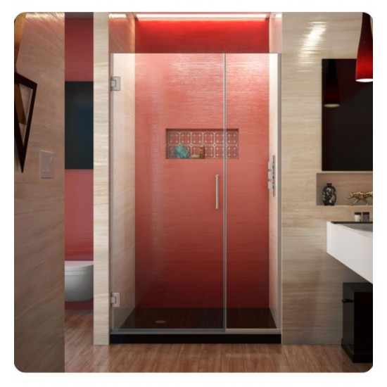 DreamLine SHDR-2407210 Unidoor Plus W 37" to 44 1/2" x H 72" Hinged Shower Door with Clear Glass