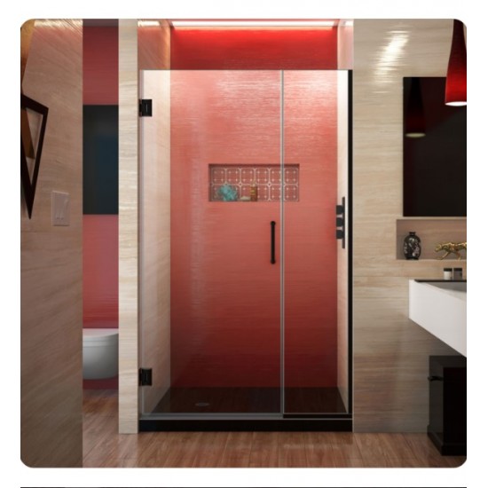 DreamLine SHDR-2407210 Unidoor Plus W 37" to 44 1/2" x H 72" Hinged Shower Door with Clear Glass