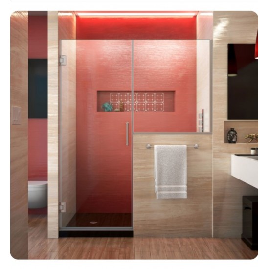 DreamLine SHDR-2430 Unidoor Plus 57 - 57 1/2 in. W x 72 in. H Hinged Shower Door