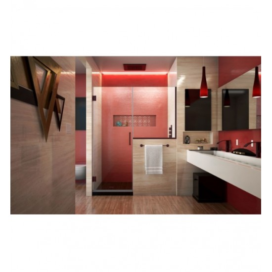 DreamLine SHDR-24 Unidoor Plus W 59" to 66 1/2" x H 72" Hinged Shower Door