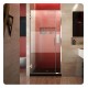 DreamLine SHDR-2457210-HFR Unidoor Plus W 37 1/2" to 45" x H 72" Hinged Shower Door, Half Frosted Glass Door