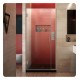 DreamLine SHDR-2407210-HFR Unidoor Plus W 29" to 36 1/2" x H 72" Hinged Shower Door, Half Frosted Glass Door