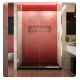 DreamLine SHDR-24210-HFR Unidoor Plus W 45 1/2" to 53" x H 72" Hinged Shower Door, Half Frosted Glass Door