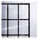 DreamLine SHDR-3234721-86 French Linea Avignon Frameless Shower Door 34 in. x 72 in. Open Entry Design. Satin Black Finish