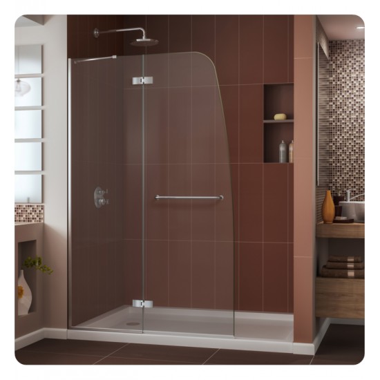 DreamLine SHDR-3445720 Aqua Ultra 45 in. Frameless Hinged Shower Door