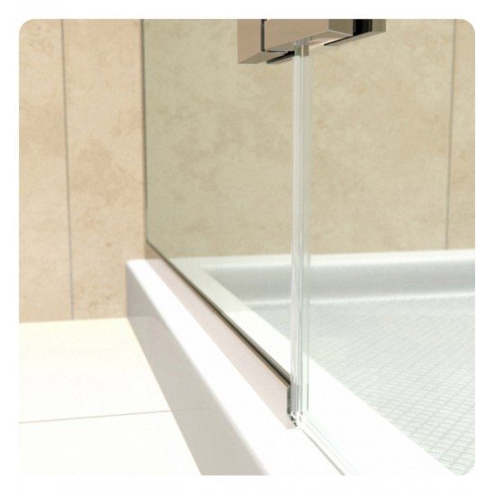 DreamLine SHDR-3445720 Aqua Ultra 45 in. Frameless Hinged Shower Door