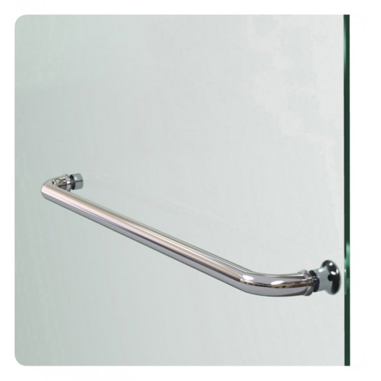 DreamLine SHDR-3445720 Aqua Ultra 45 in. Frameless Hinged Shower Door