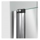 DreamLine SHDR-3734580-RT-01 Aqua Swing 30" Frameless Pivot Tub Door with Return Panel in Chrome