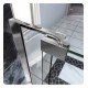 DreamLine SHDR-423 Allure 30 to 40 in Frameless Pivot Shower Door, Clear Glass Door