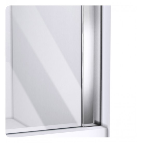 DreamLine SHDR-424-01 Allure 40 to 50 in Frameless Pivot Shower Door, Clear Glass Door