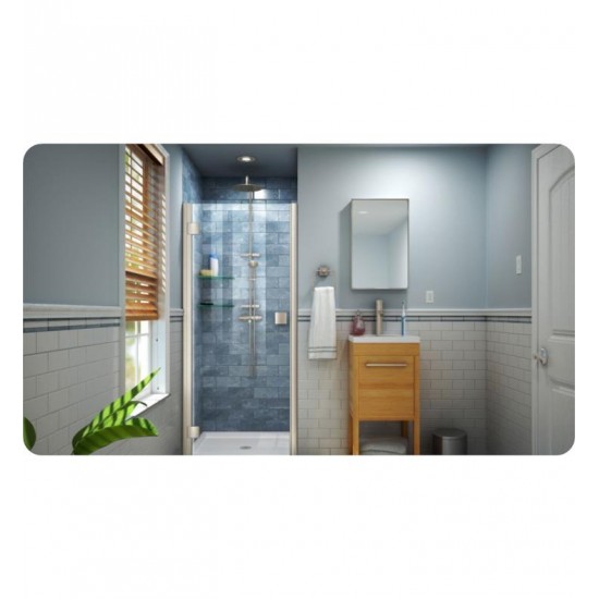 DreamLine SHDR-5330660 Lumen 31" Semi-Frameless Hinged Shower Door