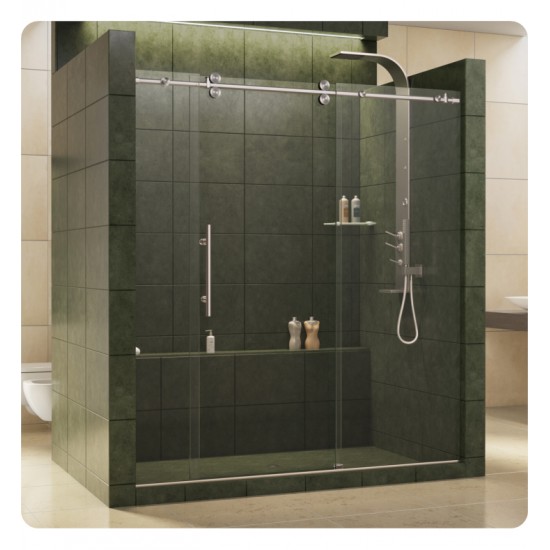 DreamLine SHDR-60 Enigma Fully Frameless Sliding Shower Door