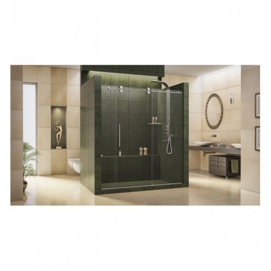 DreamLine SHDR-60 Enigma Fully Frameless Sliding Shower Door