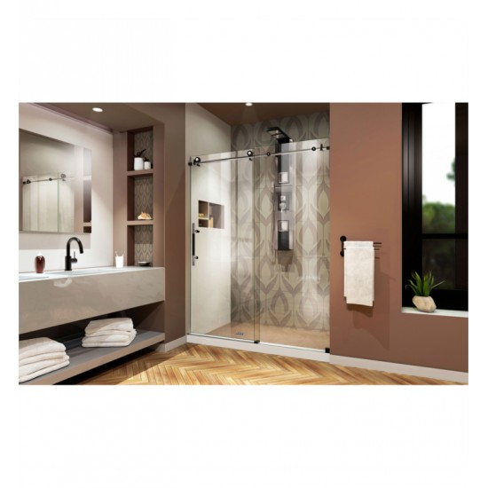 DreamLine SHDR-61-18 Enigma-X Fully Frameless Sliding Shower Door