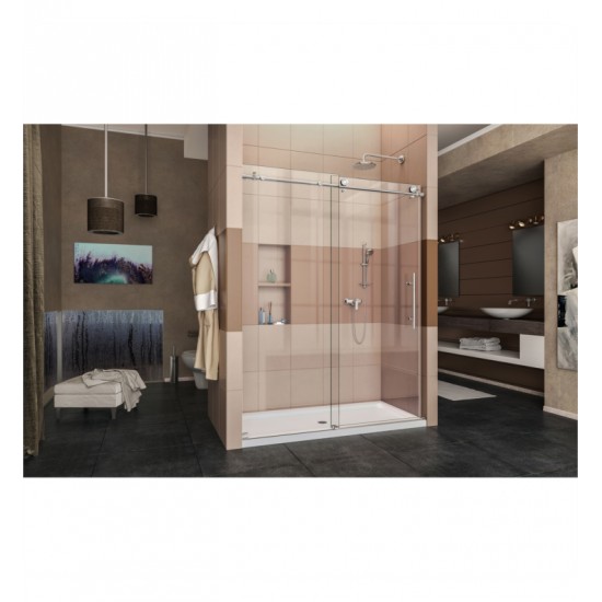 DreamLine SHDR-61 Enigma-X Fully Frameless Sliding Shower Door