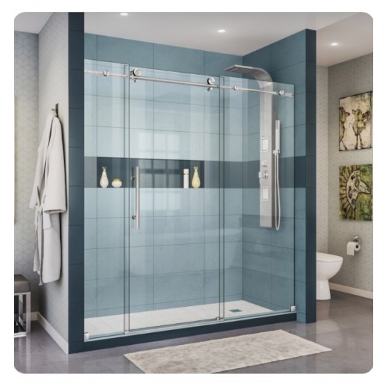 DreamLine SHDR-61727610 Enigma-X 68 to 72 in. W x 76 in. H Sliding Shower Door