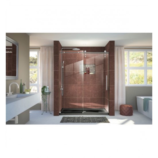 DreamLine SHDR-62 Enigma-Z Fully Frameless Sliding Shower Door