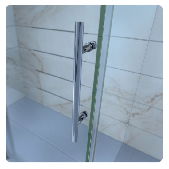 DreamLine SHDR-62 Enigma-Z Fully Frameless Sliding Shower Door