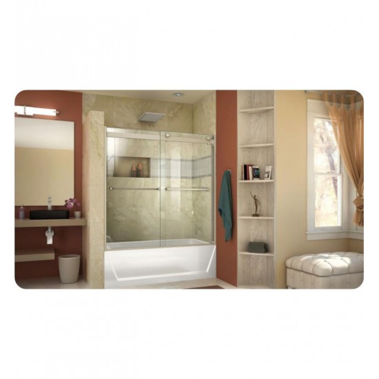 DreamLine SHDR-6376H Essence-H 48" - 60" Semi-Frameless Sliding Bypass Shower Door