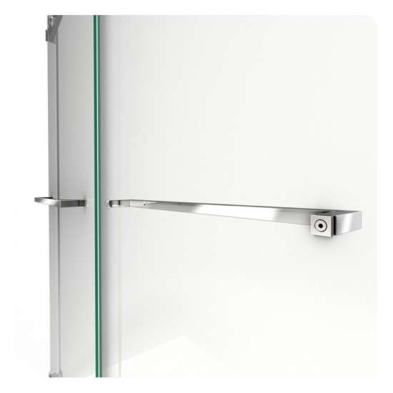 DreamLine SHDR-636060H Essence-H 60" Semi-Frameless Sliding Bypass Shower Door