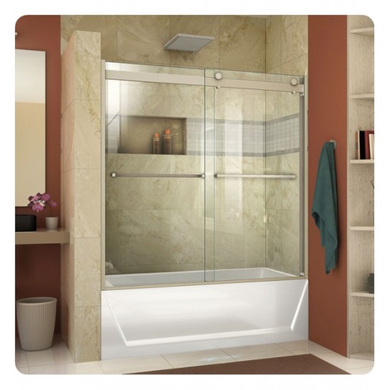 DreamLine SHDR-636060H Essence-H 60" Semi-Frameless Sliding Bypass Shower Door