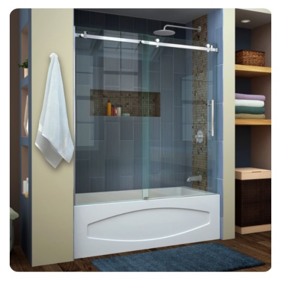 DreamLine SHDR-64606210 Enigma Air 56 to 60 in. Frameless Sliding Tub Door