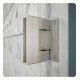 DreamLine SHEN-24-HFR Unidoor Plus W 29 1/2" to 36 1/2" x D 30 3/8" to 34 3/8" x H 72" Hinged Shower Enclosure, Half Frosted Glass Door