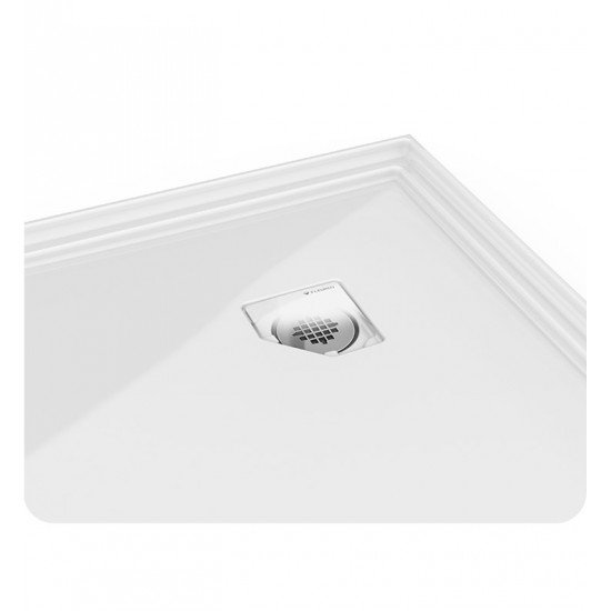 Fleurco ALN Neo Low Profile Acrylic Shower Base with Concealed Corner Drain