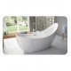 Fleurco BCR6531-18 Aria Crescent Petite Acrylic Bathtub