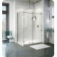 Fleurco K2W57 Kinetik 2-Sided In-Line 60 Shower Door and Fixed Panel with Return Panel (Closes Against Wall)