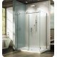 Fleurco KNWR45 KN Kinetik In-Line 48 Sliding Shower Door and Fixed Panel with Return Panel and Flush-pull Handle (Closes against Wall)